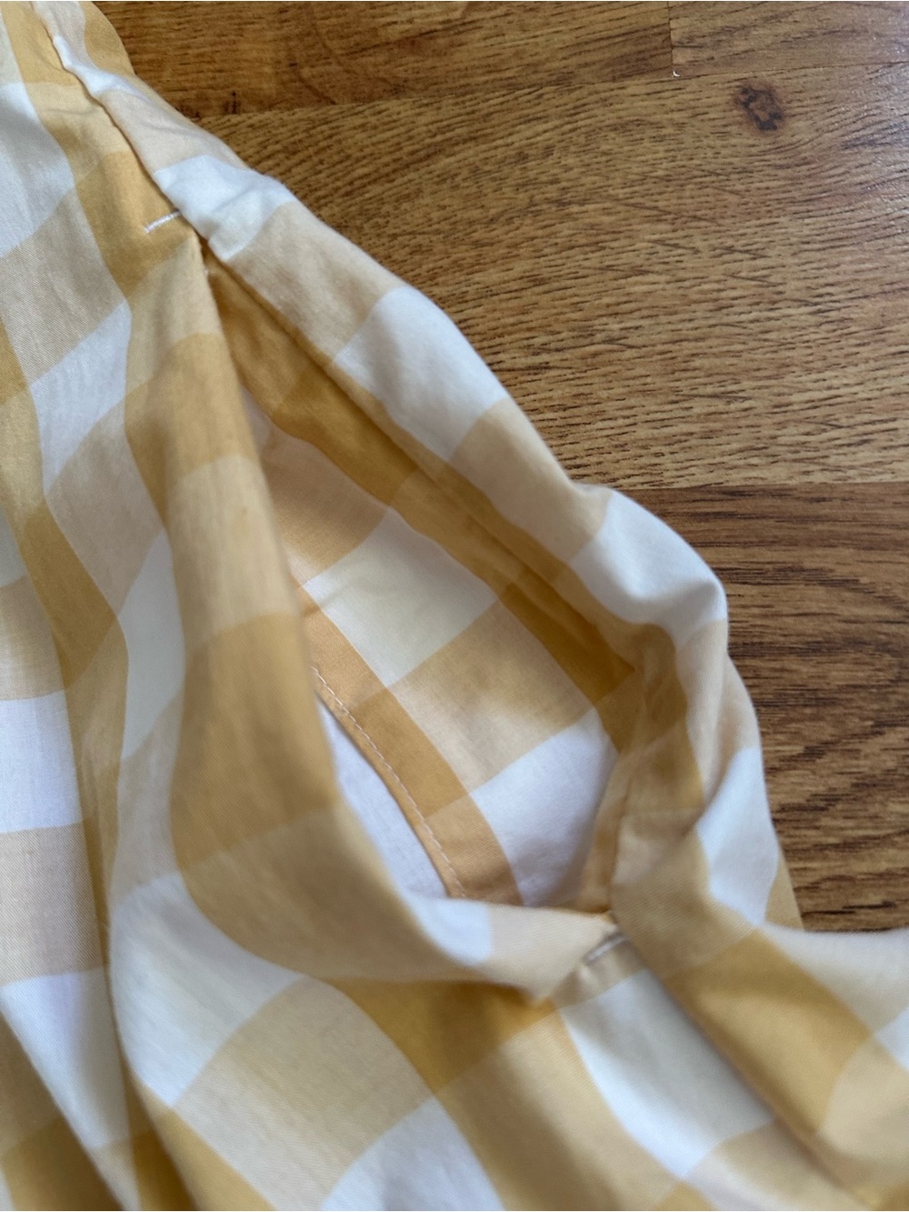 Abercrombie & Fitch Yellow Gingham Smocked Maxi Dress S - Picture 9 of 16